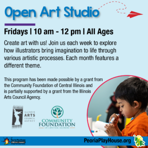 Open Art Studio: Watercolor @ Peoria PlayHouse Children's Museum